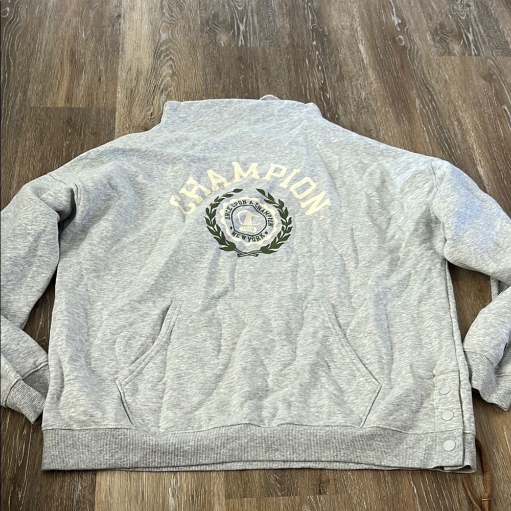 Champion Heather Gray Logo Jacket